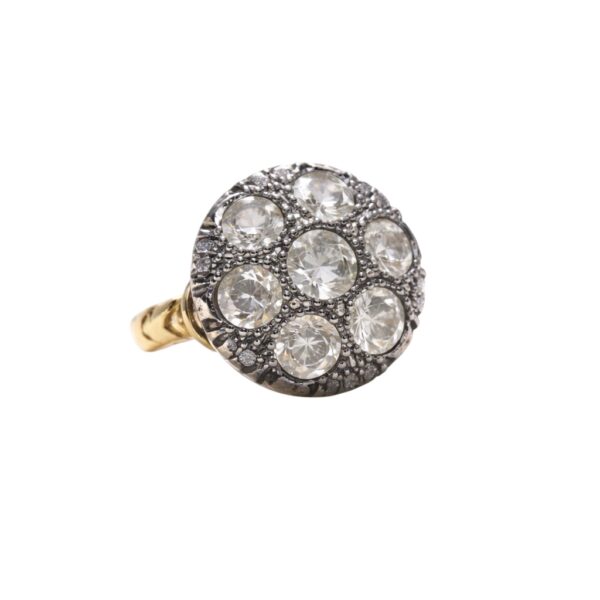Anello toppa oro giallo e diamanti art. TOPAN01