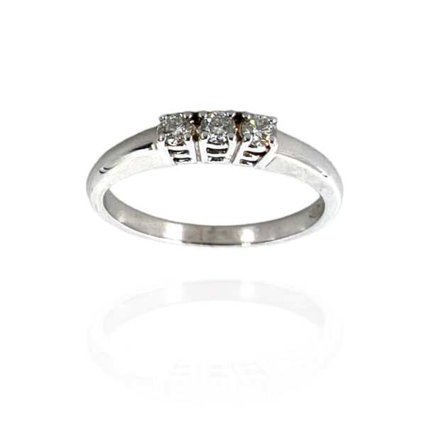 Anello trilogy oro e diamanti NOTE D'AMORE Art.AN845