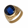 Anello uomo oro e Zirconi Art. ANUZ01