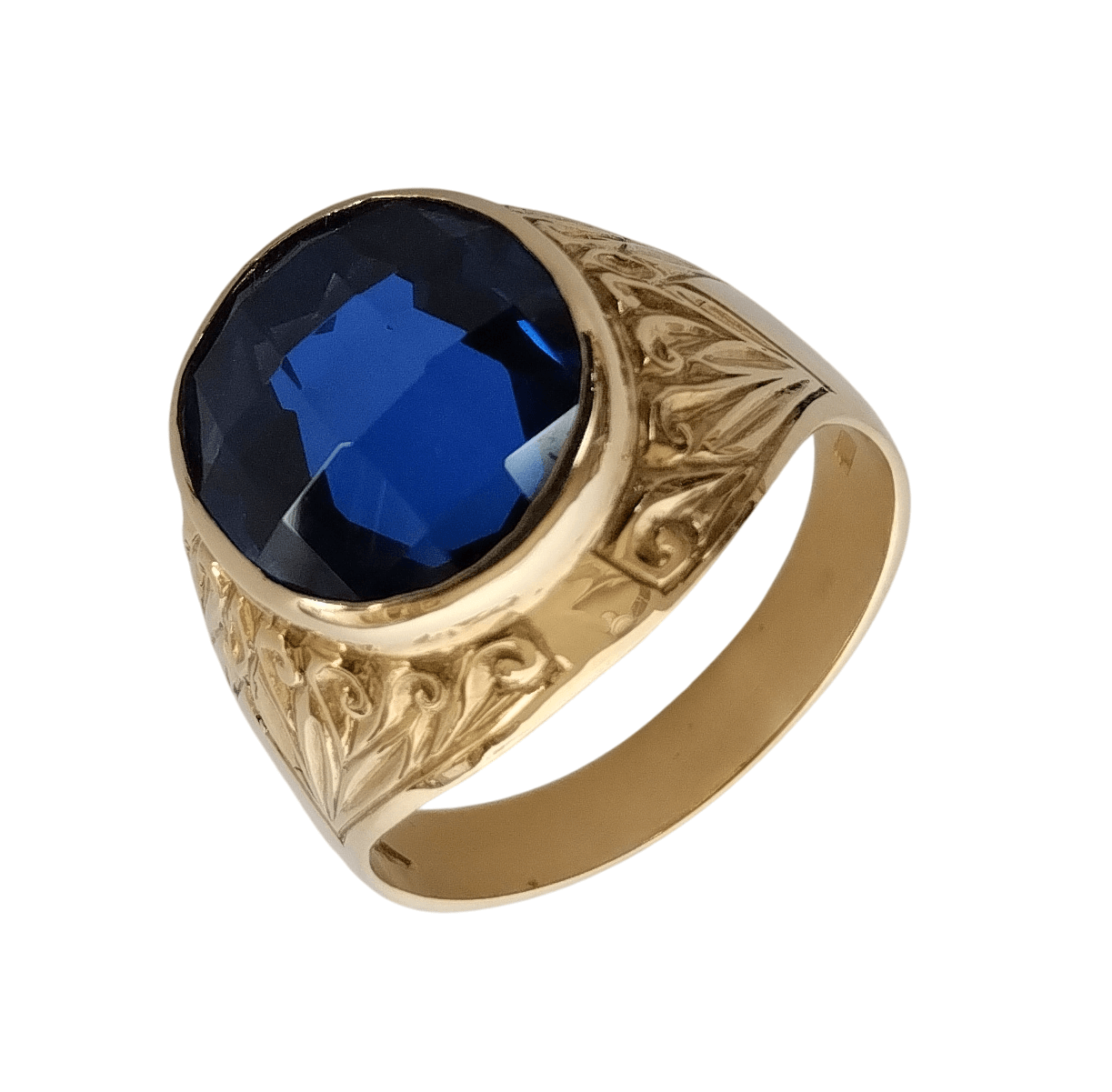 Anello uomo oro e Zirconi Art. ANUZ01