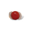 Anello corallo mediterraneo oro Art. ANCORAL25