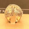 Anello filigrana argento 925% bicolore giallo e bianco art. arganfil02