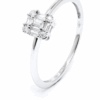 Anello  solitario con diamanti baguette art.94757