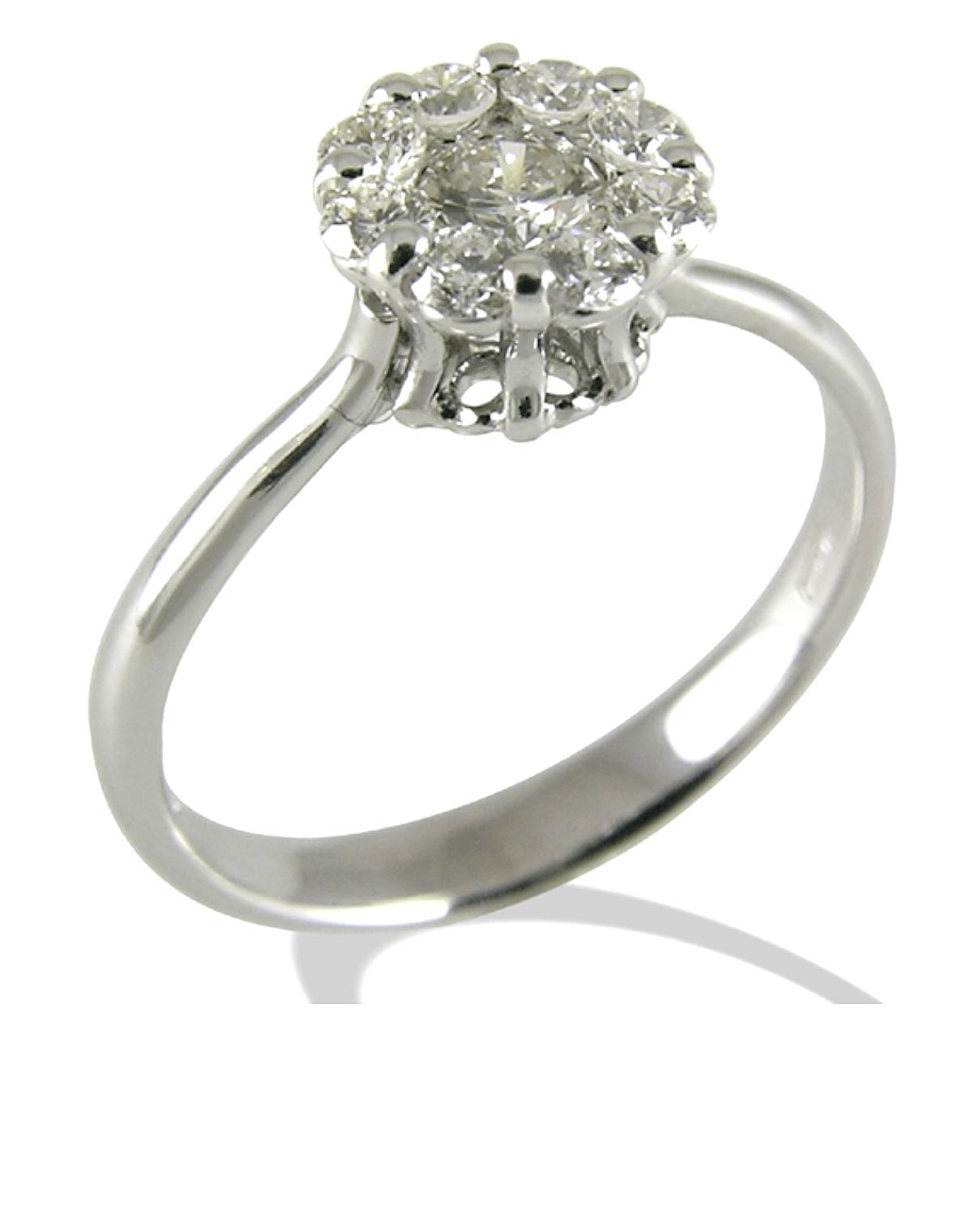 Anello solitario NARCISO oro e diamanti Art. AN2827