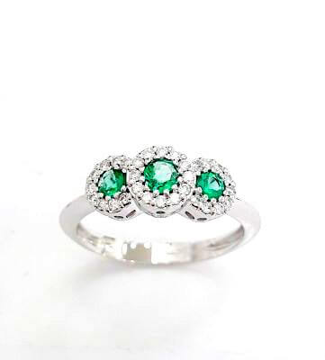 Anello di smeraldi e diamanti BELLE EPOQUE art. AN1033