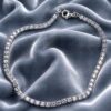 White gold and zircon tennis bracelet Art. BRZ2B