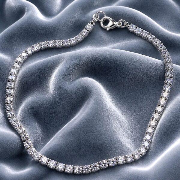 White gold and zircon tennis bracelet Art. BRZ2B