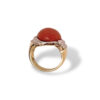 Anello corallo mediterraneo oro Art. ANCORAL25