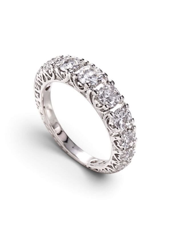 Anello veretta  di diamanti  EROS art.AN2073
