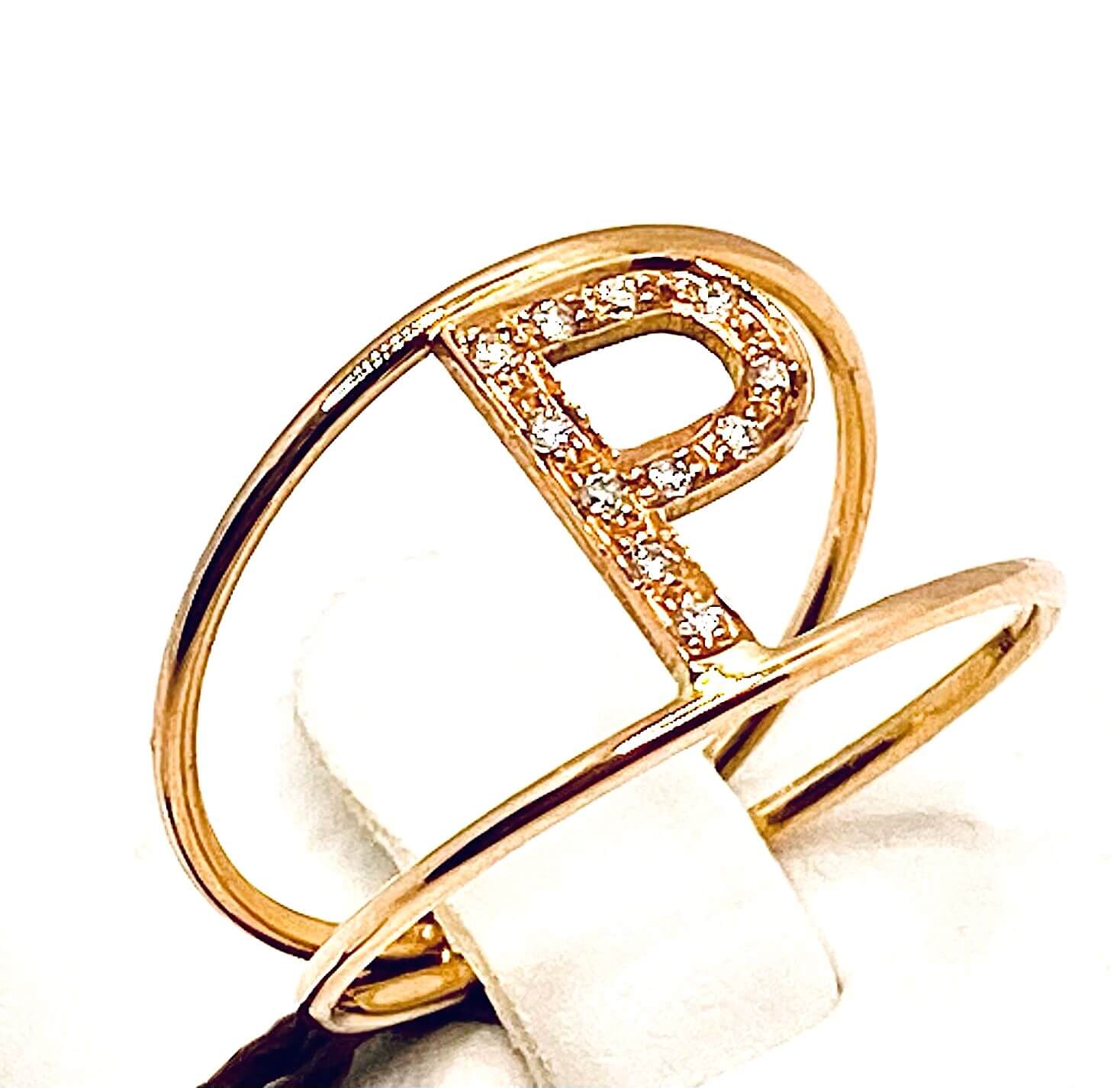 Anello iniziale in oro rosa art.AN-P RR