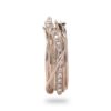 7-Wire Screwdriver Wire 9kt Rose Gold and Brown Diamonds