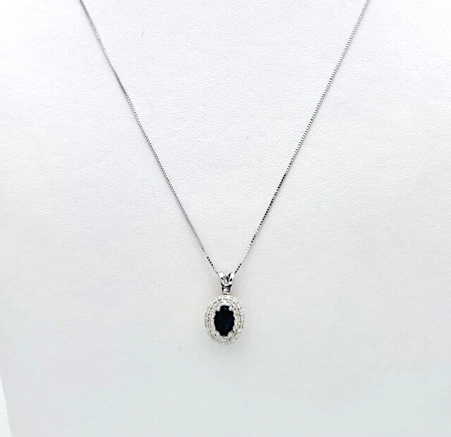 Girocollo zaffiro oro e diamanti BELLE EPOQUE Art.CD988-3