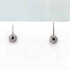 Earrings with sapphires and diamonds white gold 750 % Art.OR1218218