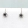 Earrings with sapphires and diamonds white gold 750 % Art.OR247