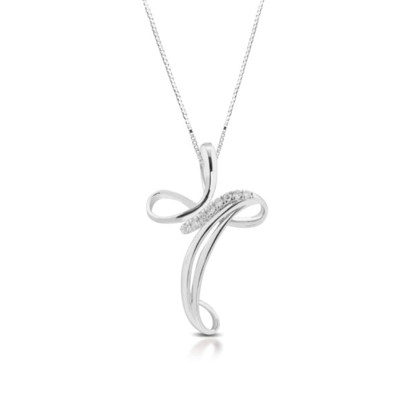 Pendente croce con diamanti art. CC1686