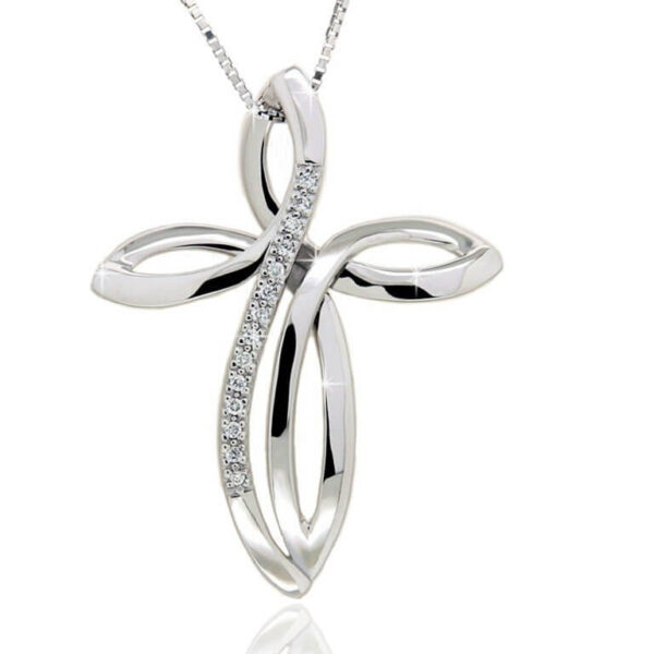 Cross pendant with diamonds art. CC1528