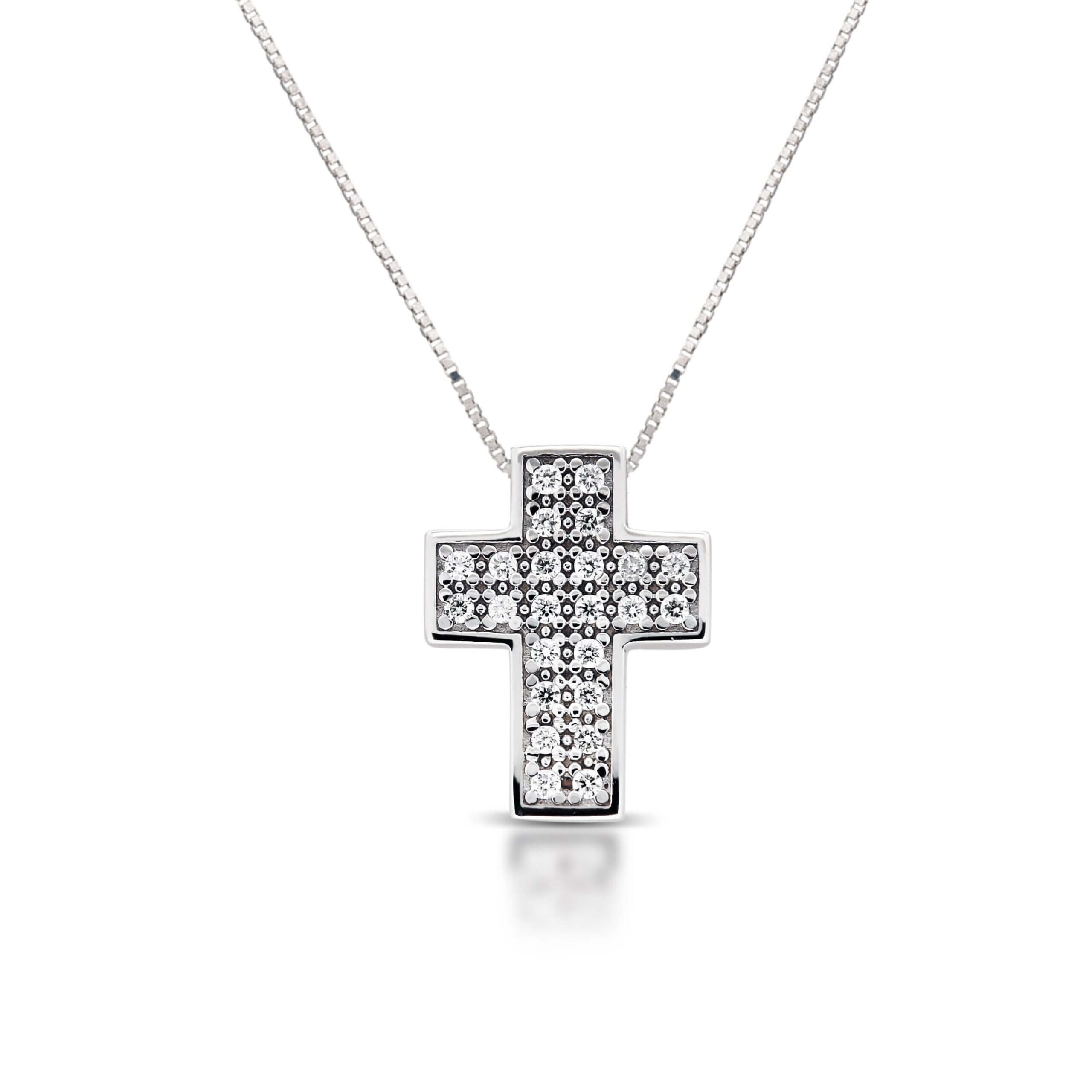 Cross pendant with diamonds art.CC1414