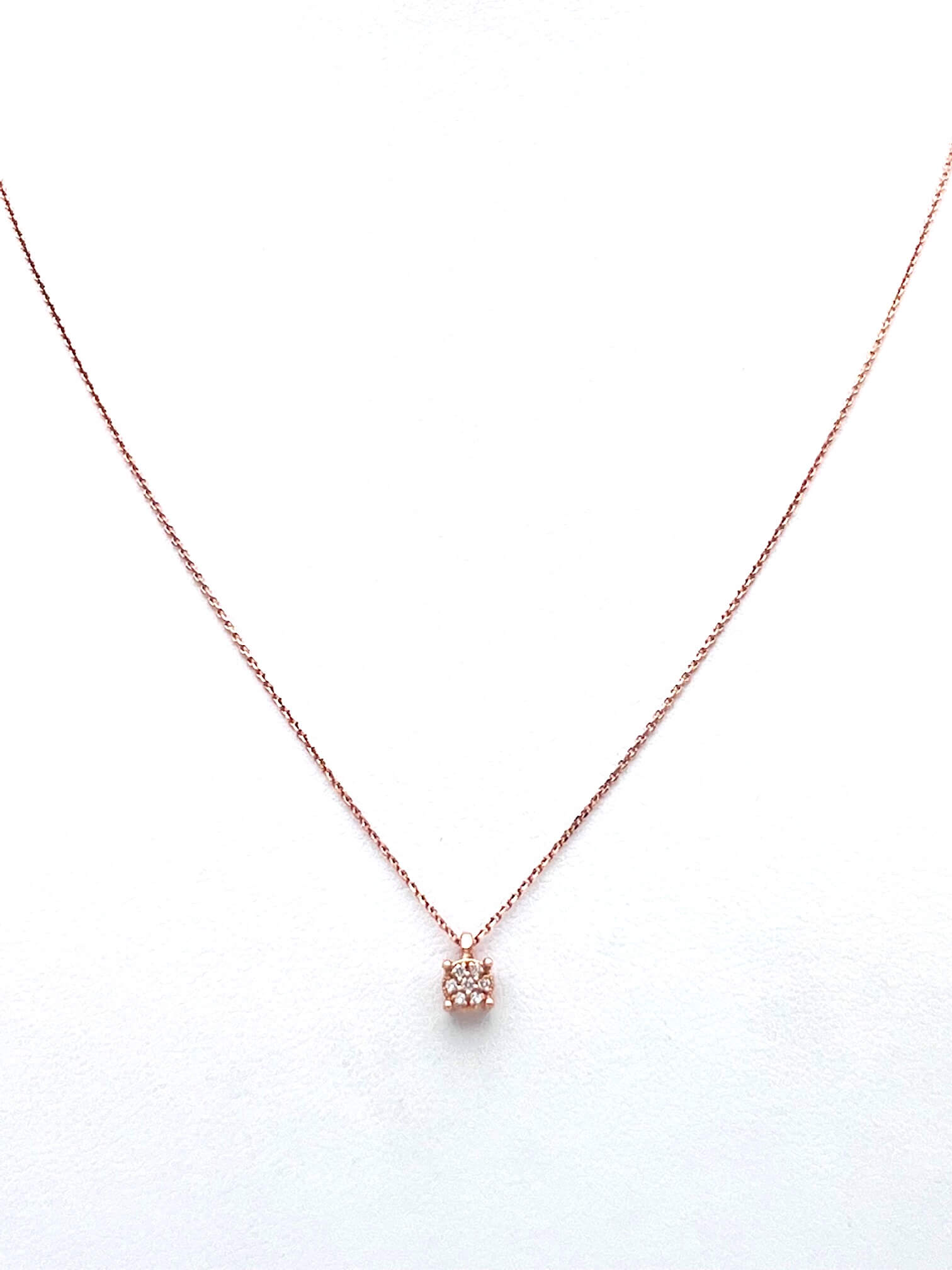 Rose Gold and NARCISO Diamonds Point Light Pendant Art. CD1028