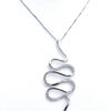 Pendant snake white gold and diamonds Art.P217/280
