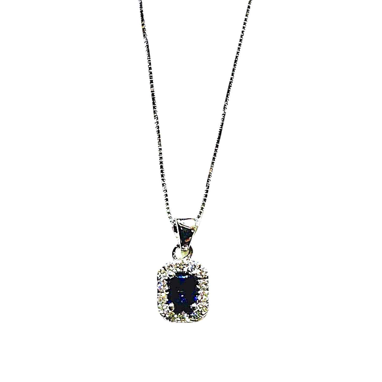 Pendente zaffiro e diamanti BON TON Art. PENDZAF