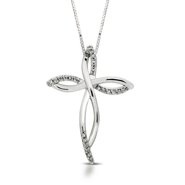 Gold and diamond cross pendant Art. CC1572