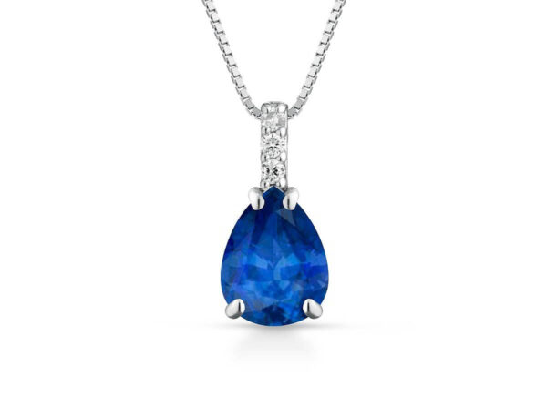 Pendente zaffiro e diamanti Gemme Art. CD/2Z