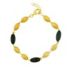 BRACCIALE ARGENTO CIPOLLA DAL 1950 GIOIELLIERI PALERMO 3 gioielleria palermo Bracciale in argento dorato e onice art. KB193CIP