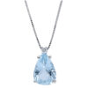 Girocollo con acquamarina e diamanti GEMME Art. GI-1675-16
