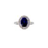 Anello zaffiro diamanti oro bianco BELLE EPOQUE art. ANZ1