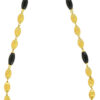 Collana in argento dorato e onice  art. KC193CIP