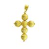 pendente croce oro cipolla dal 1950 gioiellieri palermo 1 gioielleria palermo CROCE A SFERE DIAMANTATE IN ORO 18 KT ART. CRP1