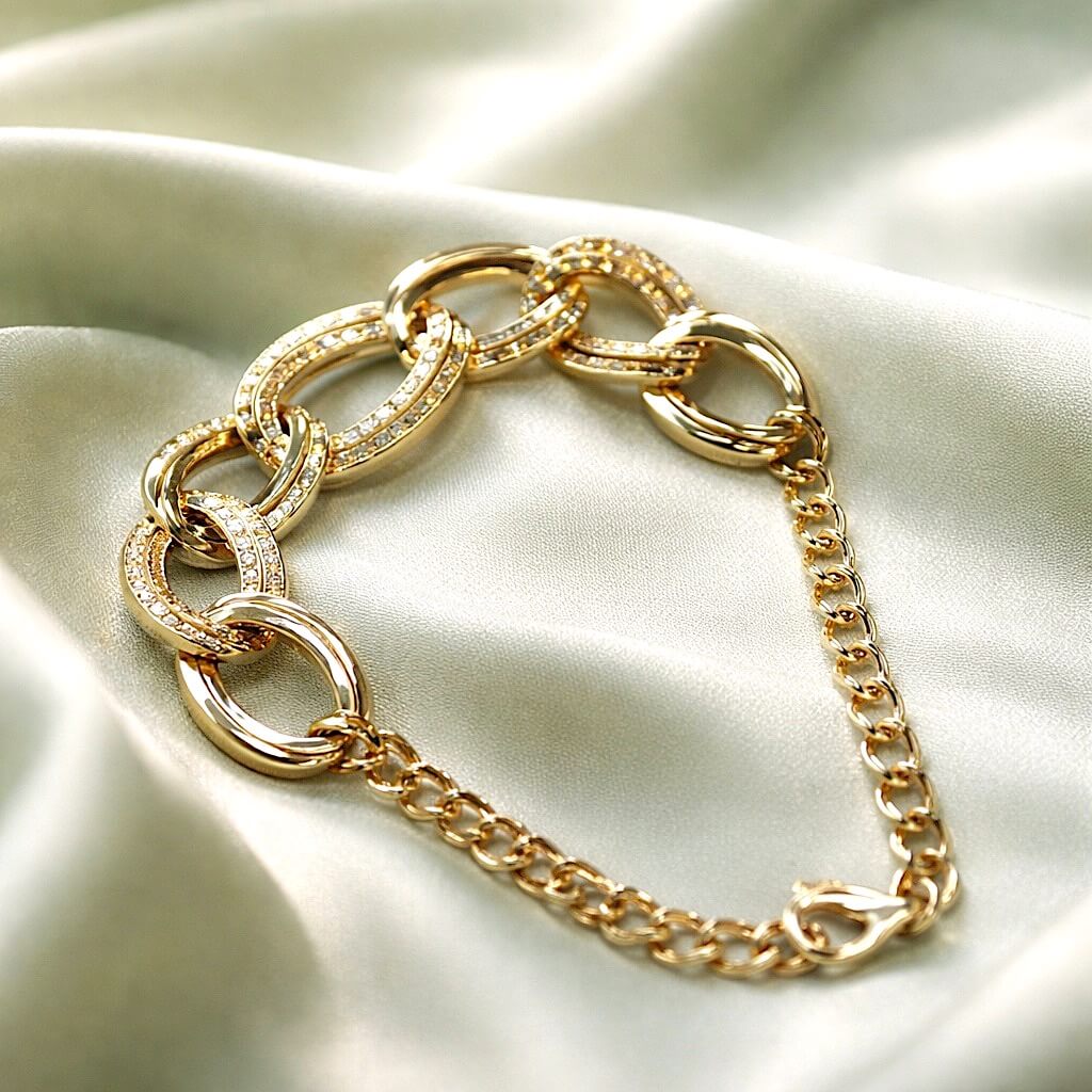 Bracciale donna a catena in oro art. CAM4