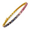 Bracciale tennis Rainbow con zaffiri multicolor e diamanti ART. 132589