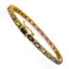 Bracciale tennis Rainbow con zaffiri multicolor e diamanti ART. 132589