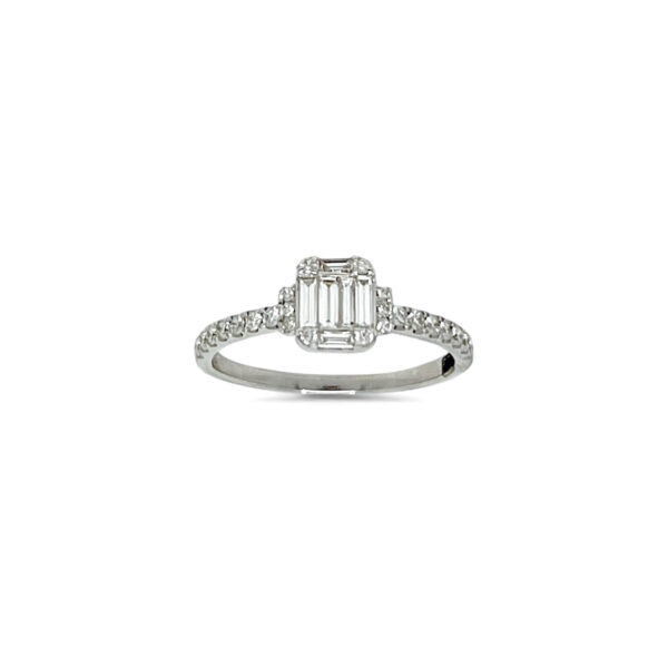 Anello solitario di diamanti art. 259870