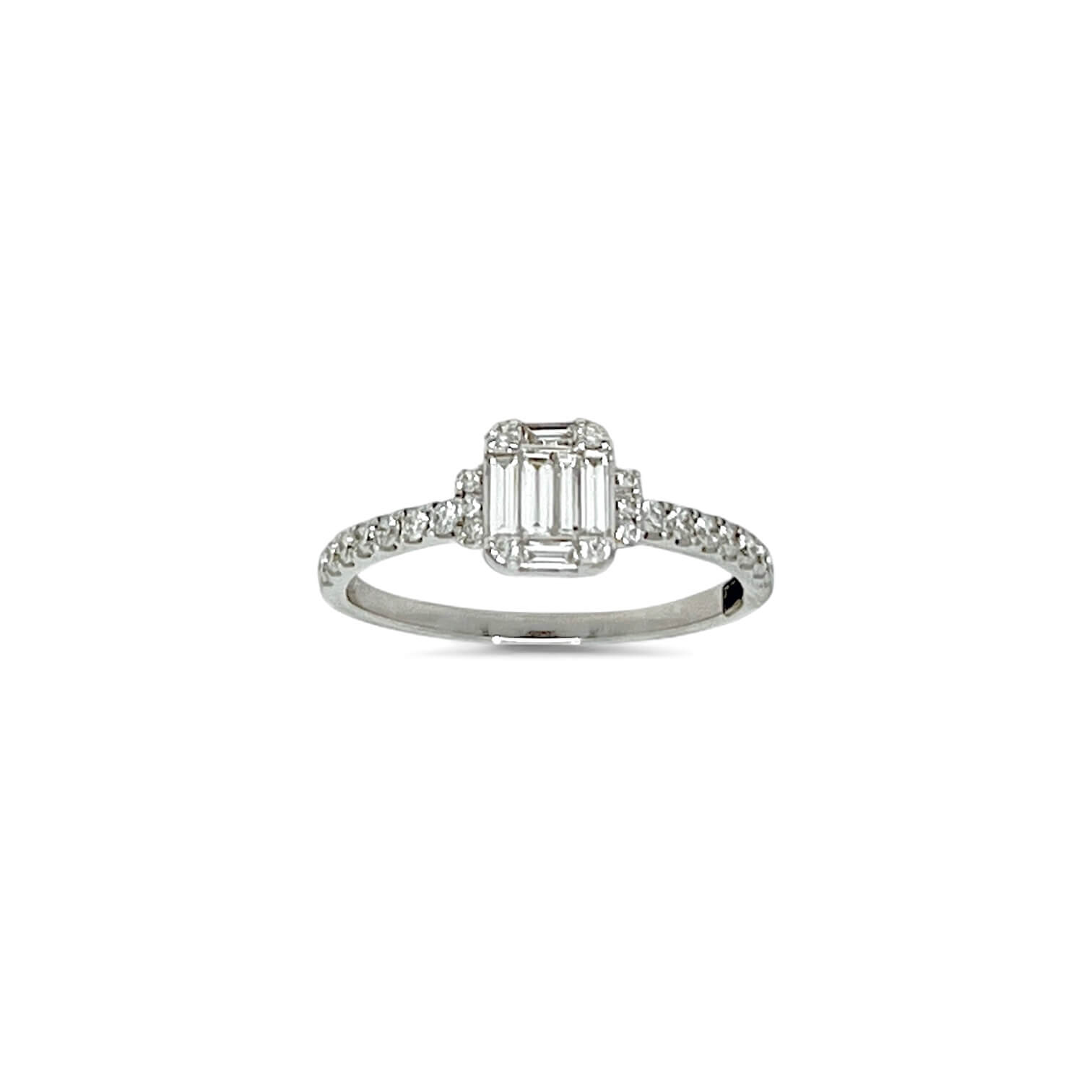 Anello solitario di diamanti art. 259870