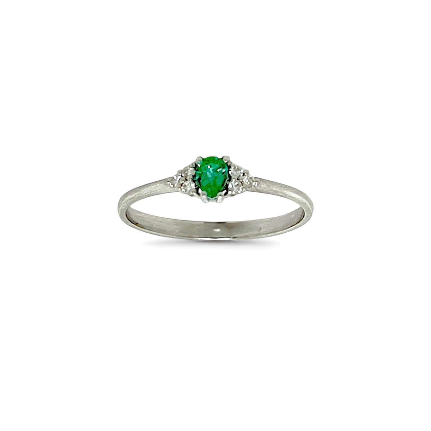 Anello smeraldo e diamanti ART.AN3035