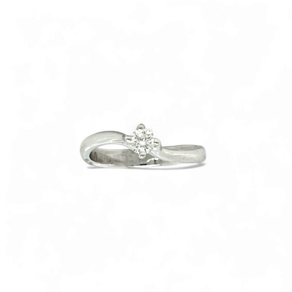 Anello solitario oro e diamanti SGUARDI Art.AN1213