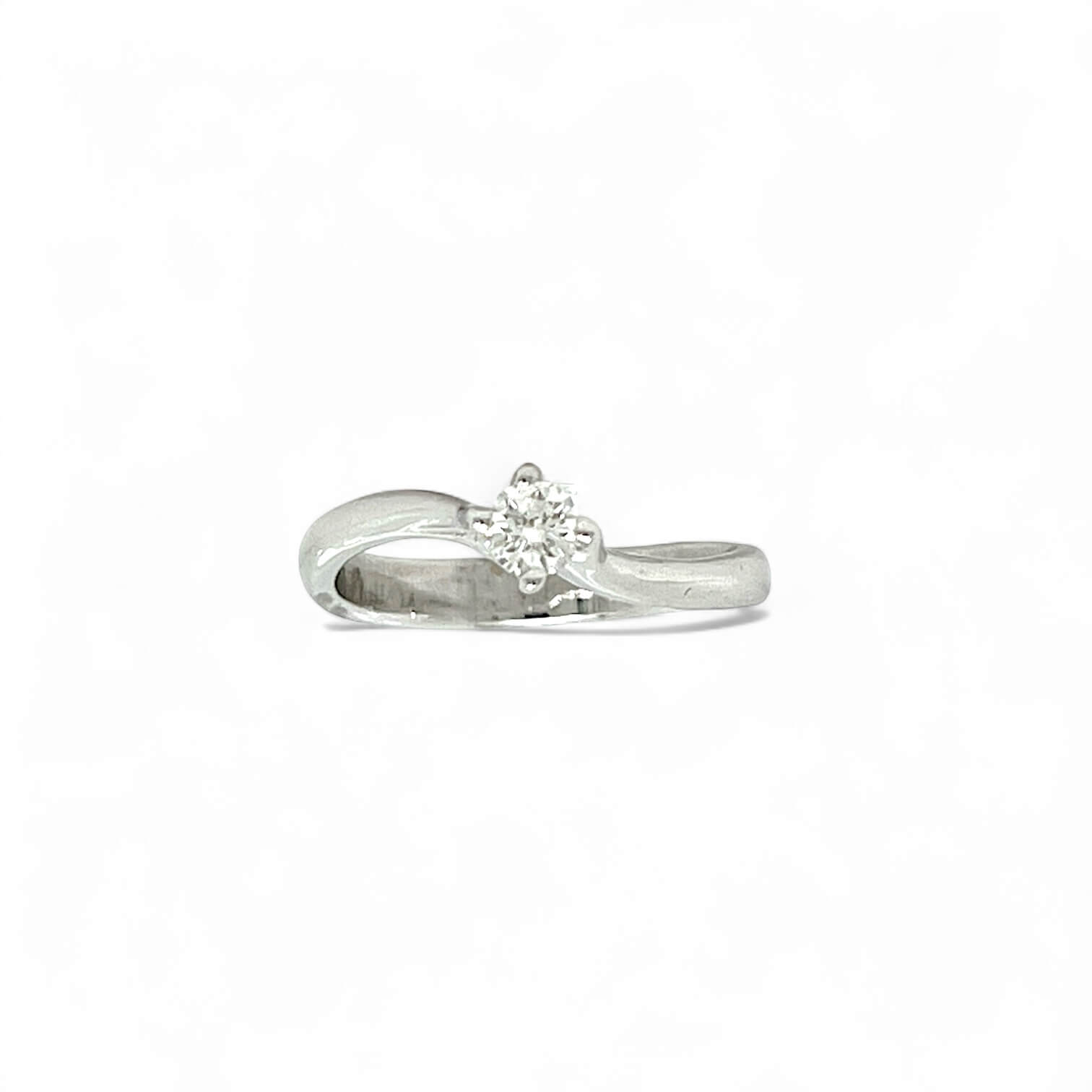 Solitaire ring gold and diamonds LOOKS ART.AN1213