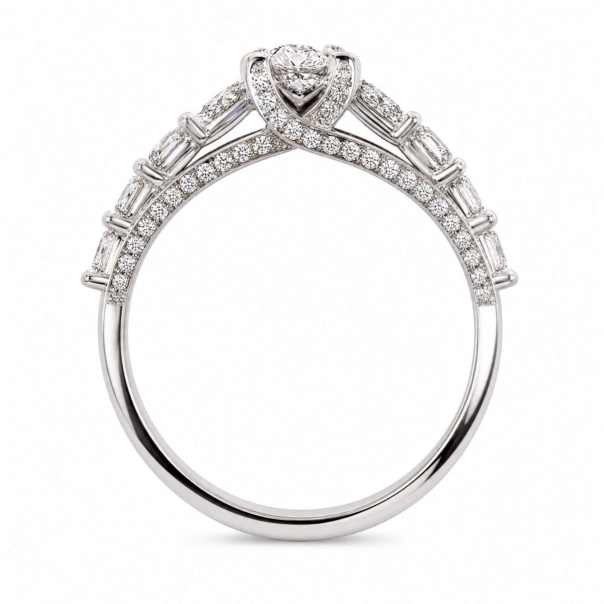 Anello solitario di diamanti certificazione GIA America Art.0371A50