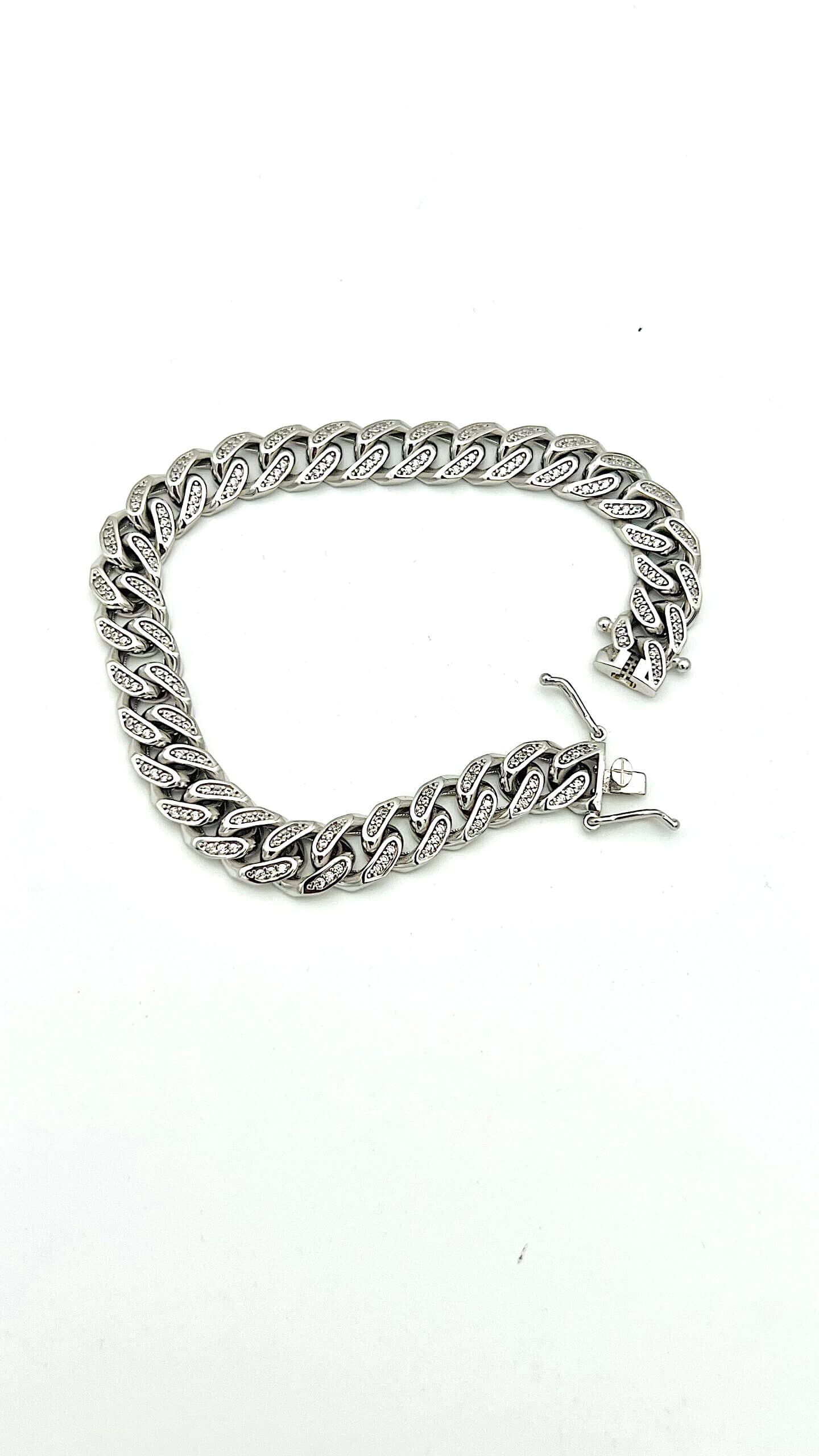 Bracciale maglia marina oro bianco 750% Cipolla dal 1950 gioiellieri art. BM3