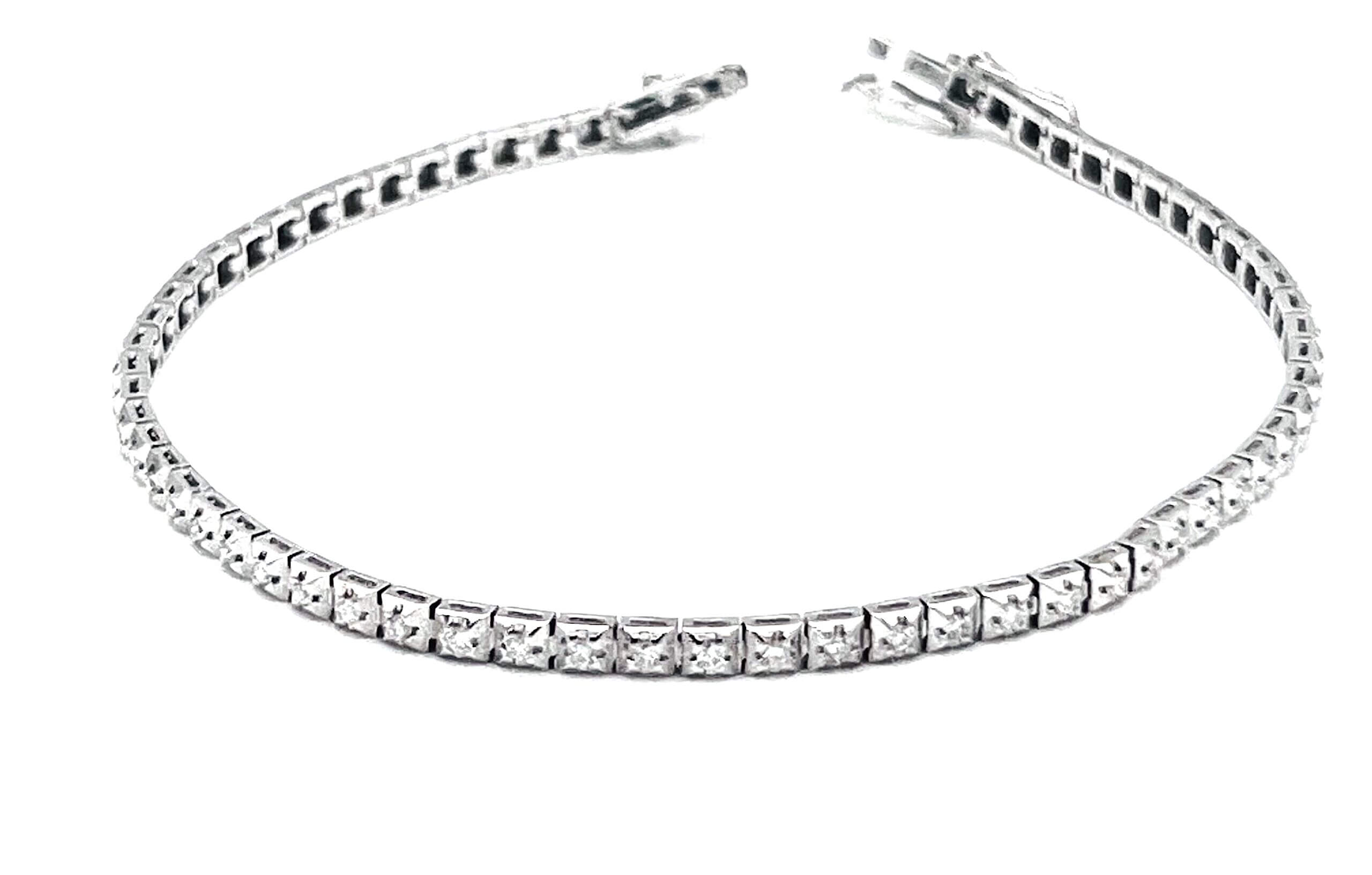 EPOQUE tennis bracelet diamonds white gold 750% Art. BR445