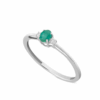 Anello Smeraldo Diamanti e Oro Bianco GEMME art. AN2975