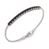 Bracciale tennis PADDLE diamanti neri oro bianco  art.BRC18