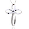 White gold 750% cross pendant and diamonds Art.CC1525