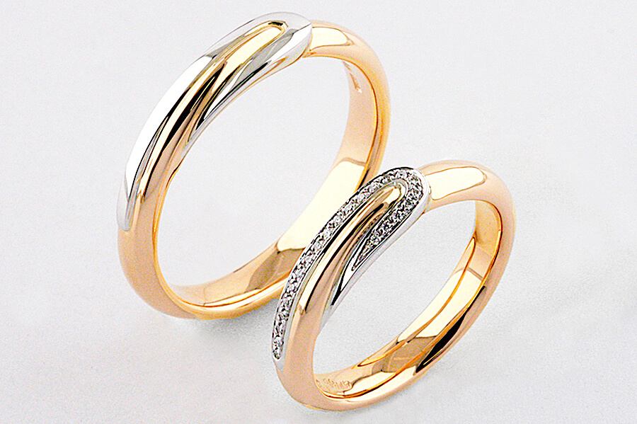 Fedi Polello in oro bianco e giallo collezione STEFANIA art. 3231DBG-3231UBG
