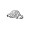 Anello pavè di diamanti oro bianco  art. OD1