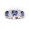 Anello trilogy con iolite e diamanti art. GC024B1