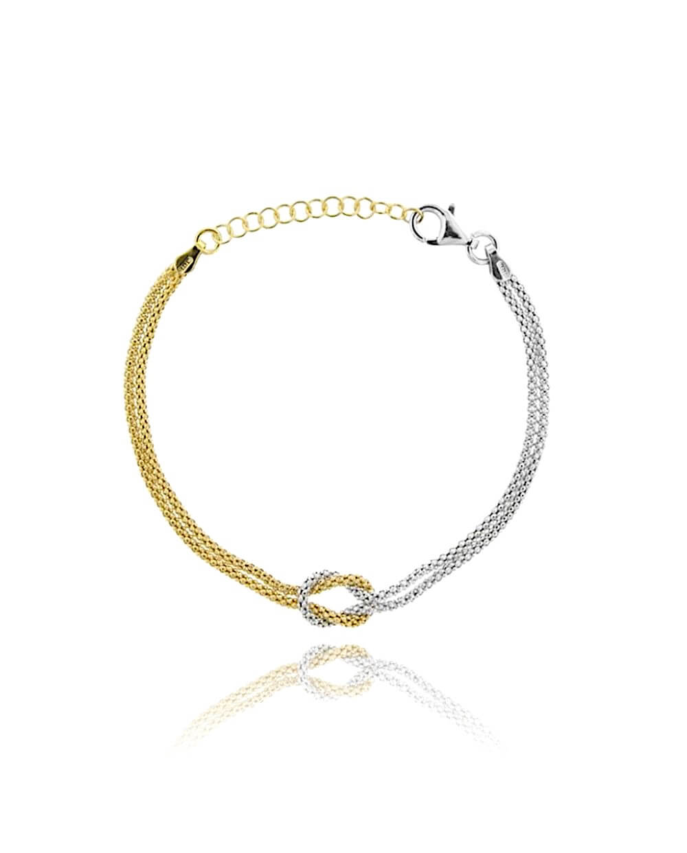 BRACCIALE-NODO-IN-ARGENTO-ZIRCONI-CIPOLLA-DAL-1950-GIOIELLIERI-PALERMO
