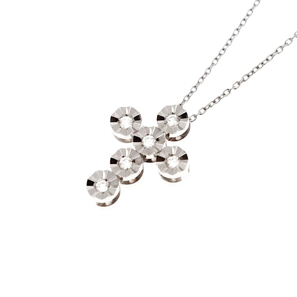 Pendente croce con diamanti art.GR462-1